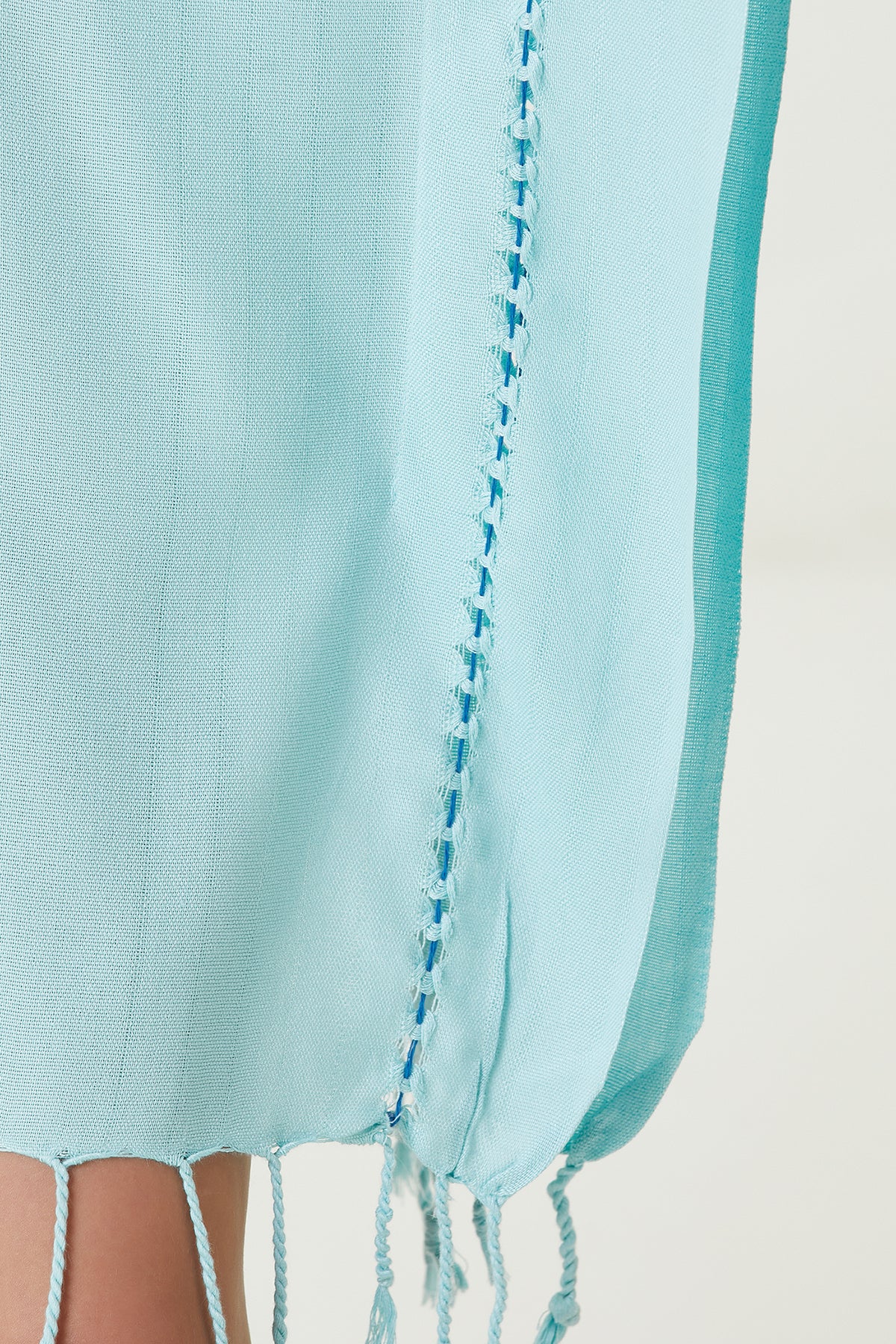 Layla V Yaka Elbise Yeşil