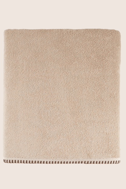 Shadow %100 Pamuk Banyo Havlusu 70x140 cm Bej