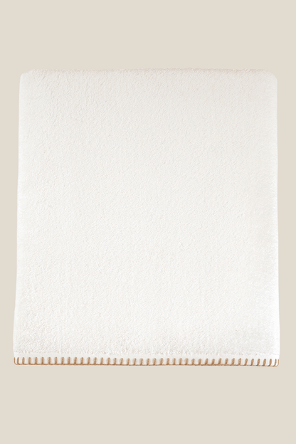 Shadow %100 Pamuk Banyo Havlusu 70x140 cm Ekru