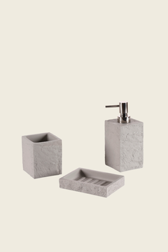 Terra 3 Piece Bathroom Set Grey