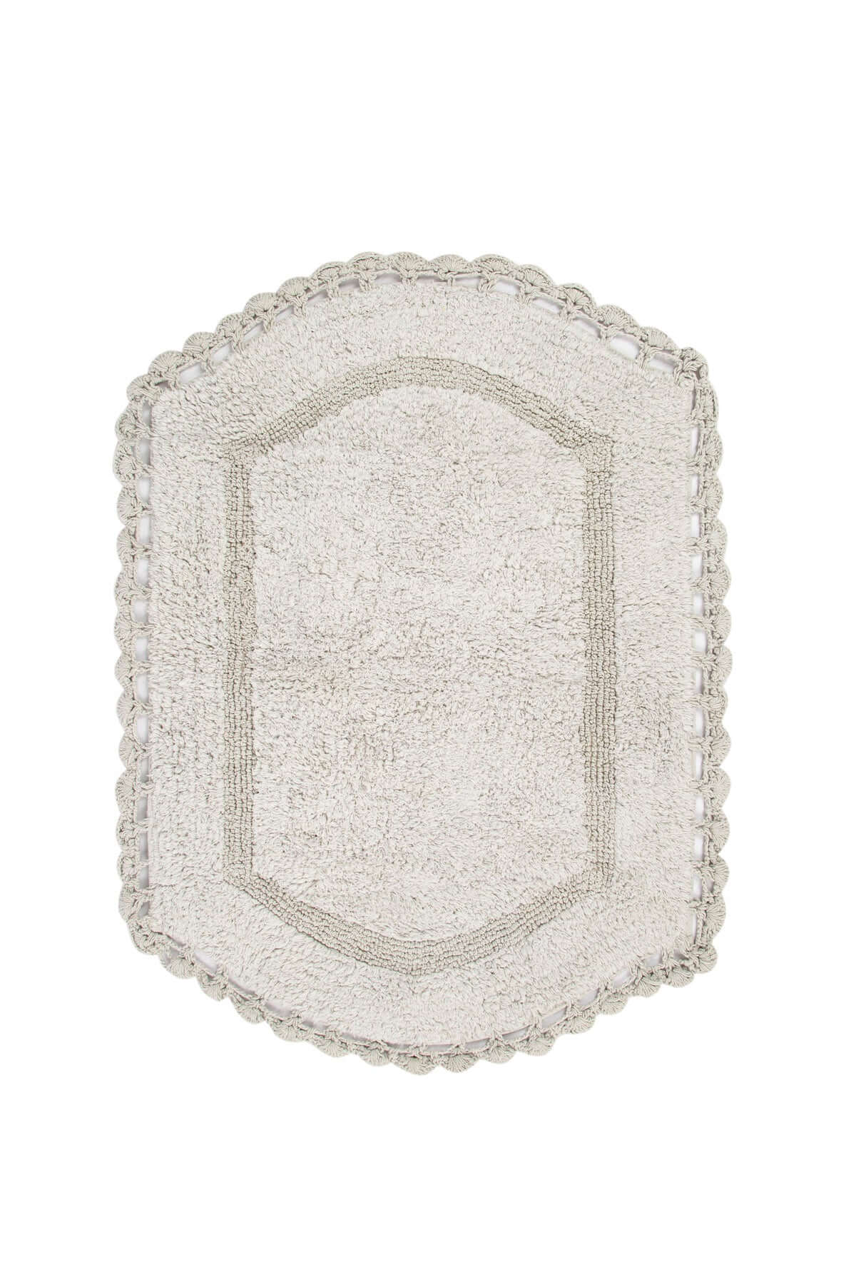 Dale 2 Piece Bath Mat Set 100% Cotton 40x60 + 60x90 Gray