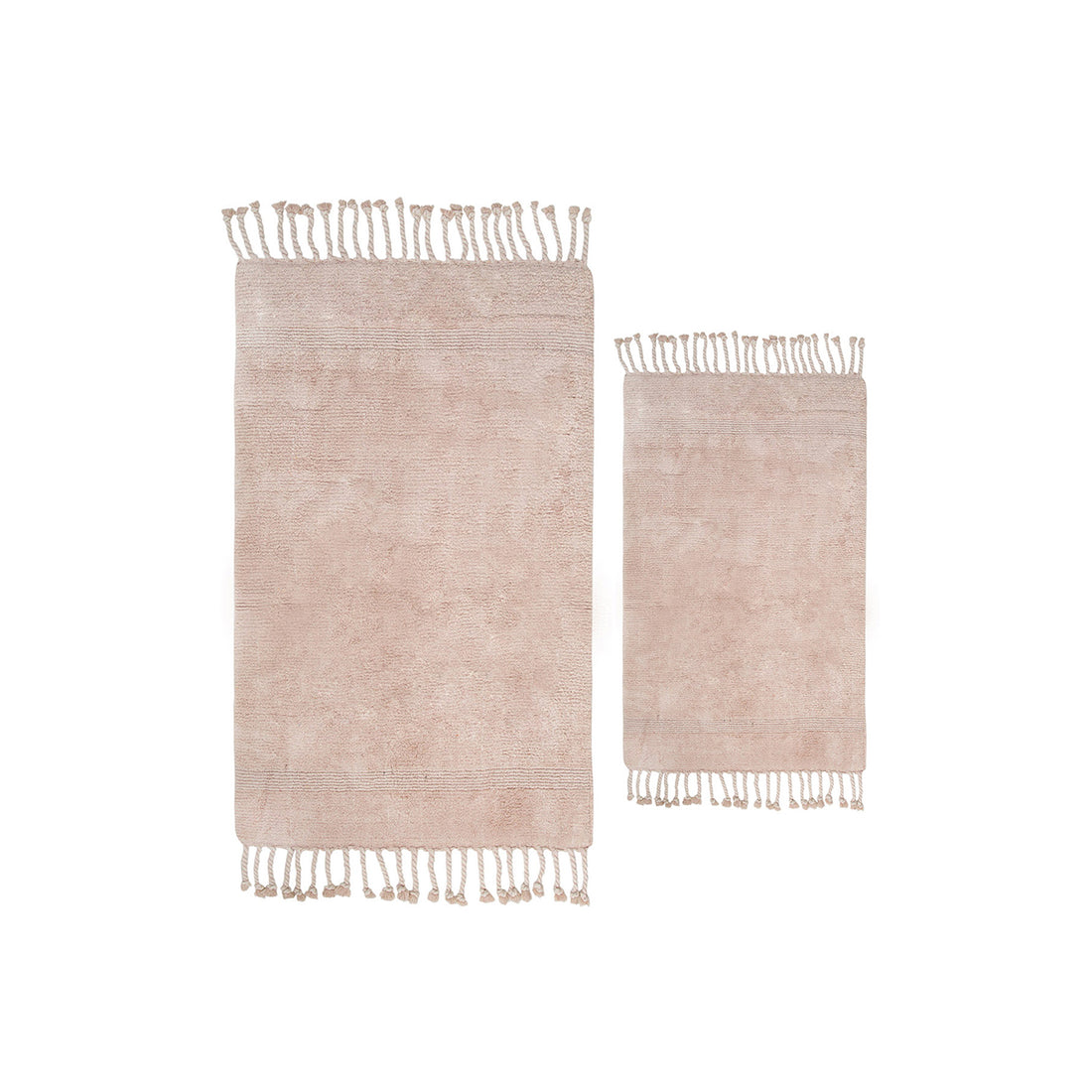 Paloma 2’li Takım Banyo Paspası %100 Pamuk 40x60 + 60x90 Pembe