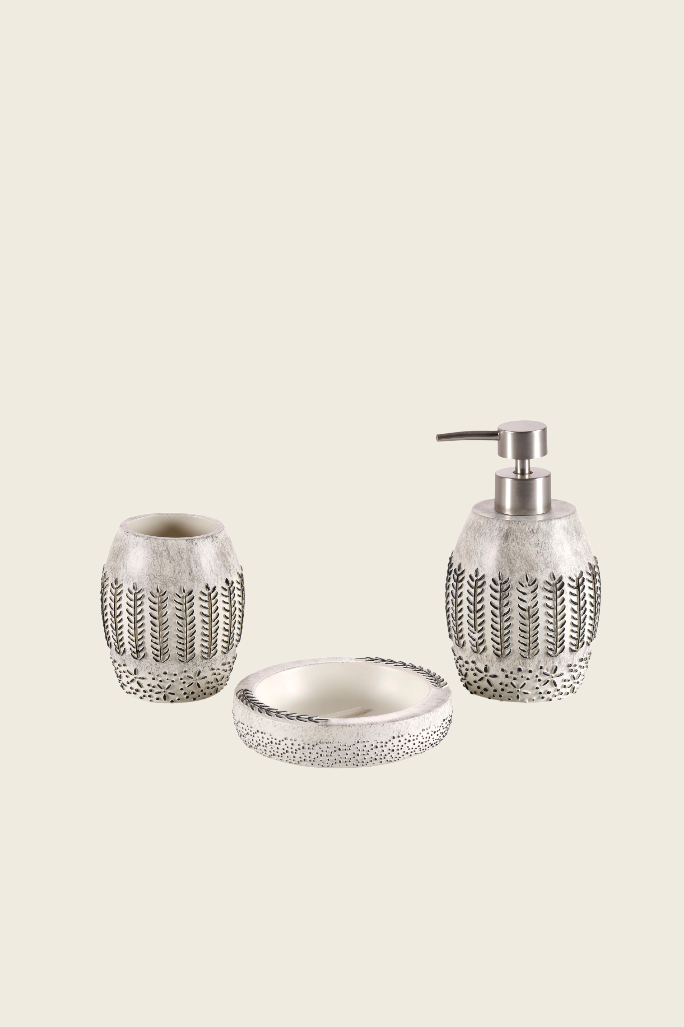 Allesi 3 Parça Banyo Seti Gri