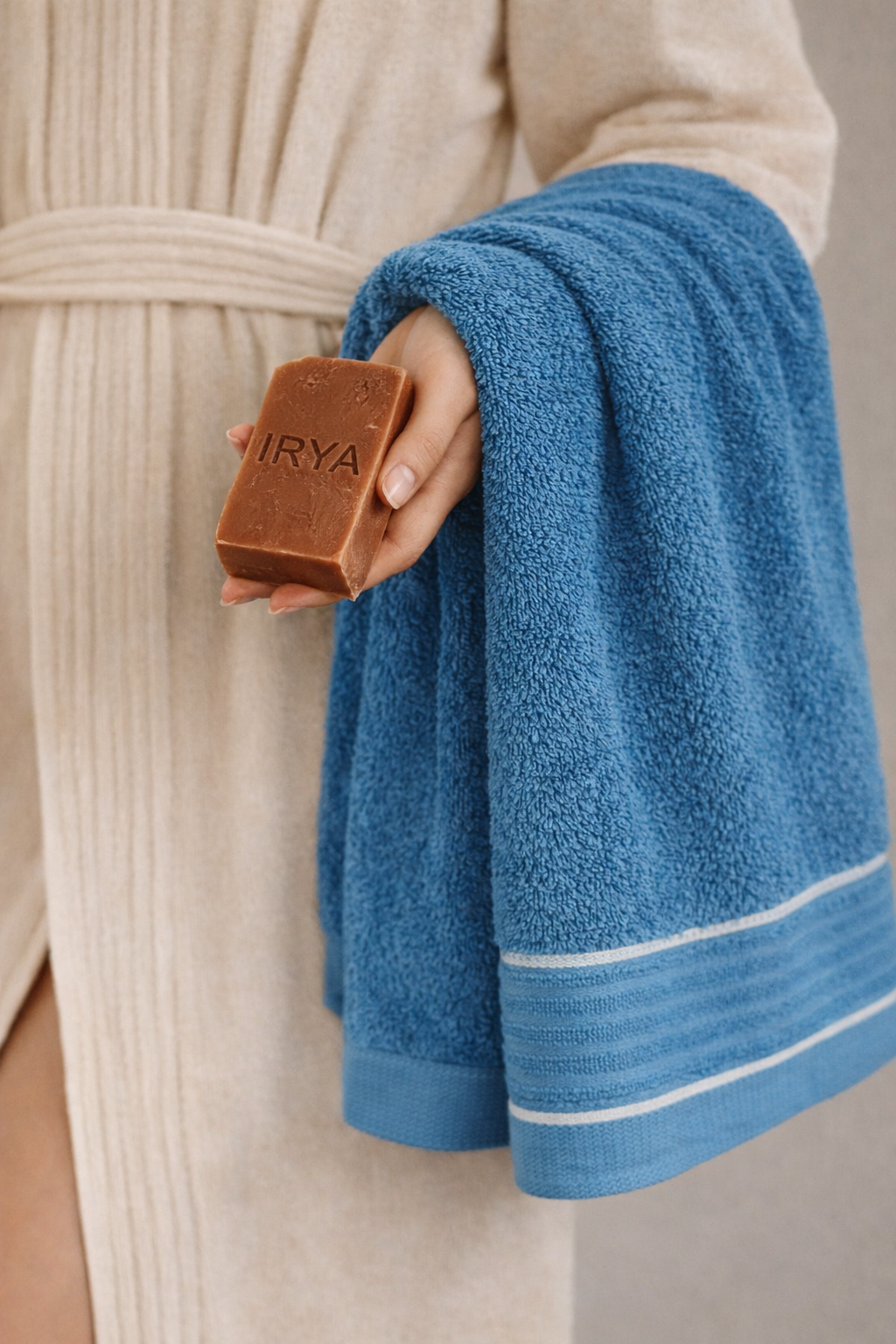 Roya Bath Towel 90x150 cm Petrol Blue