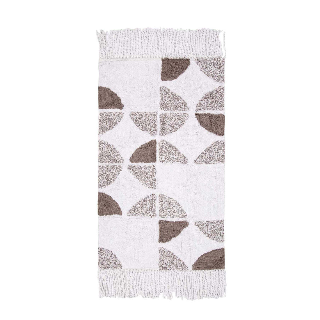 Brook Tekli Banyo Paspası %100 Pamuk 70x110 Ekru