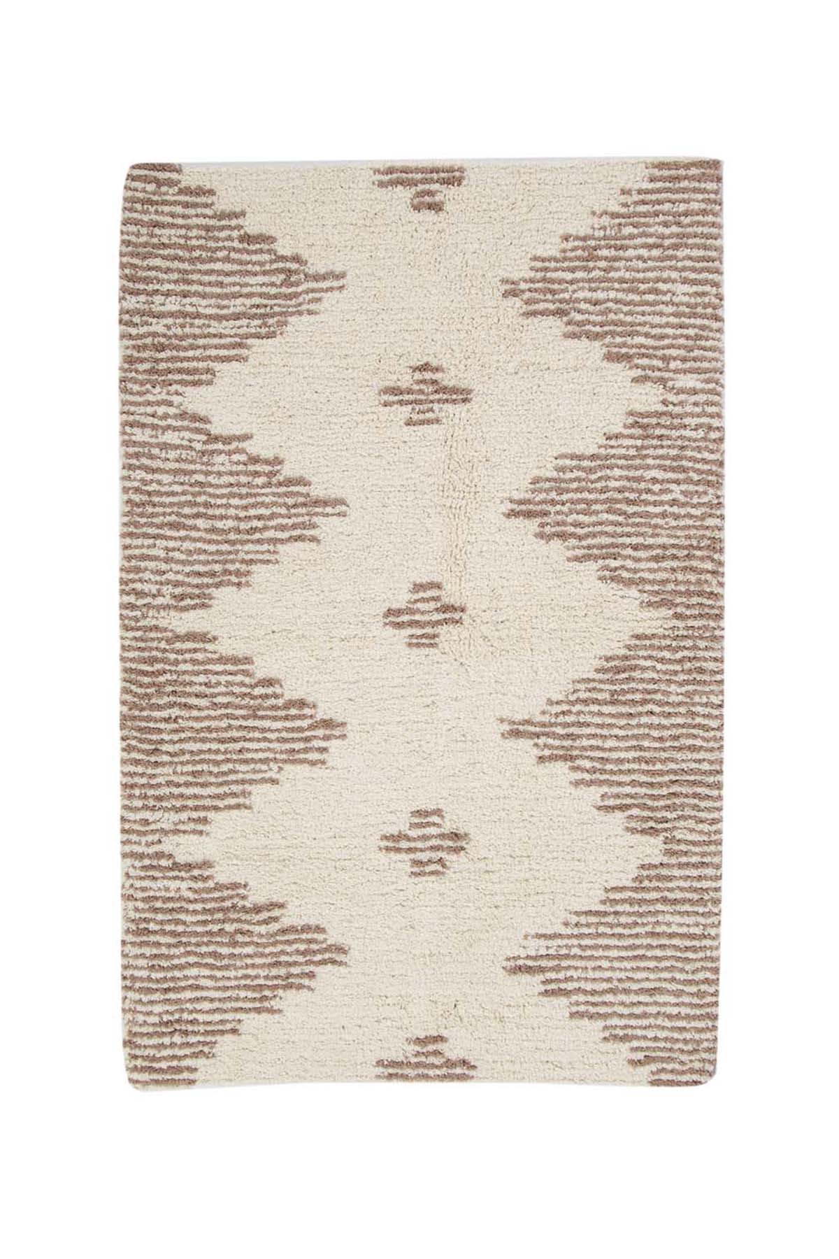 Mistic Tekli Banyo Paspası %100 Pamuk 70x110 Kahverengi