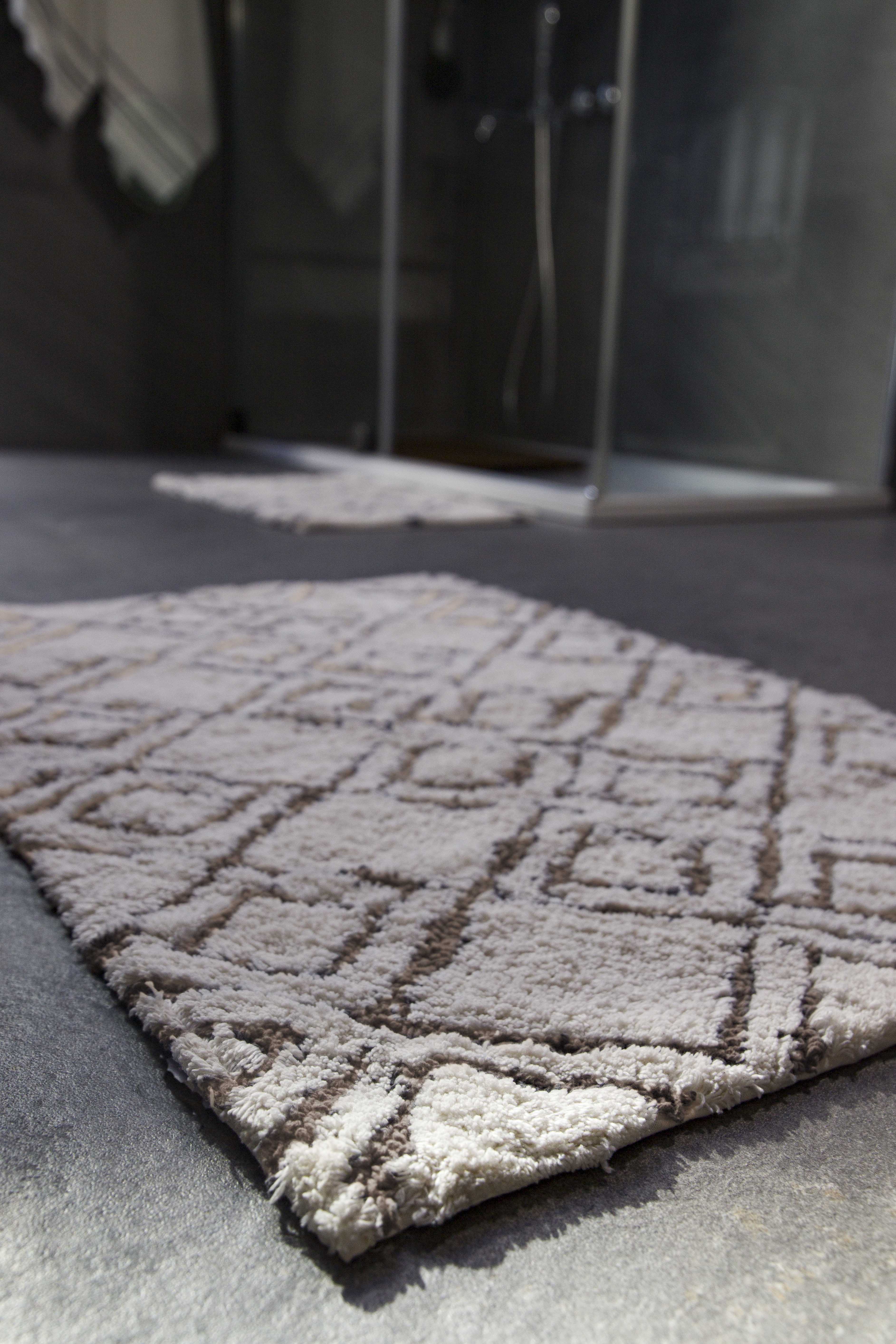 Cava 2 Piece Bath Mat Set 100% Cotton 40x60 + 60x90 Brown