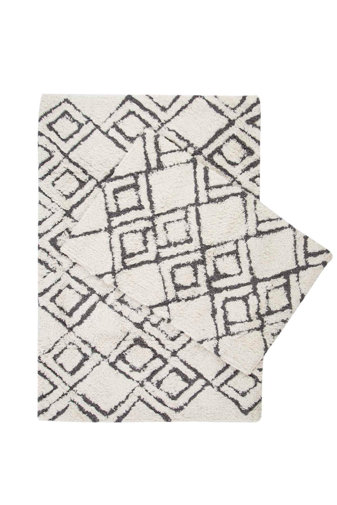 Cava 2’li Takım Banyo Paspası %100 Pamuk 40x60 + 60x90 Gri