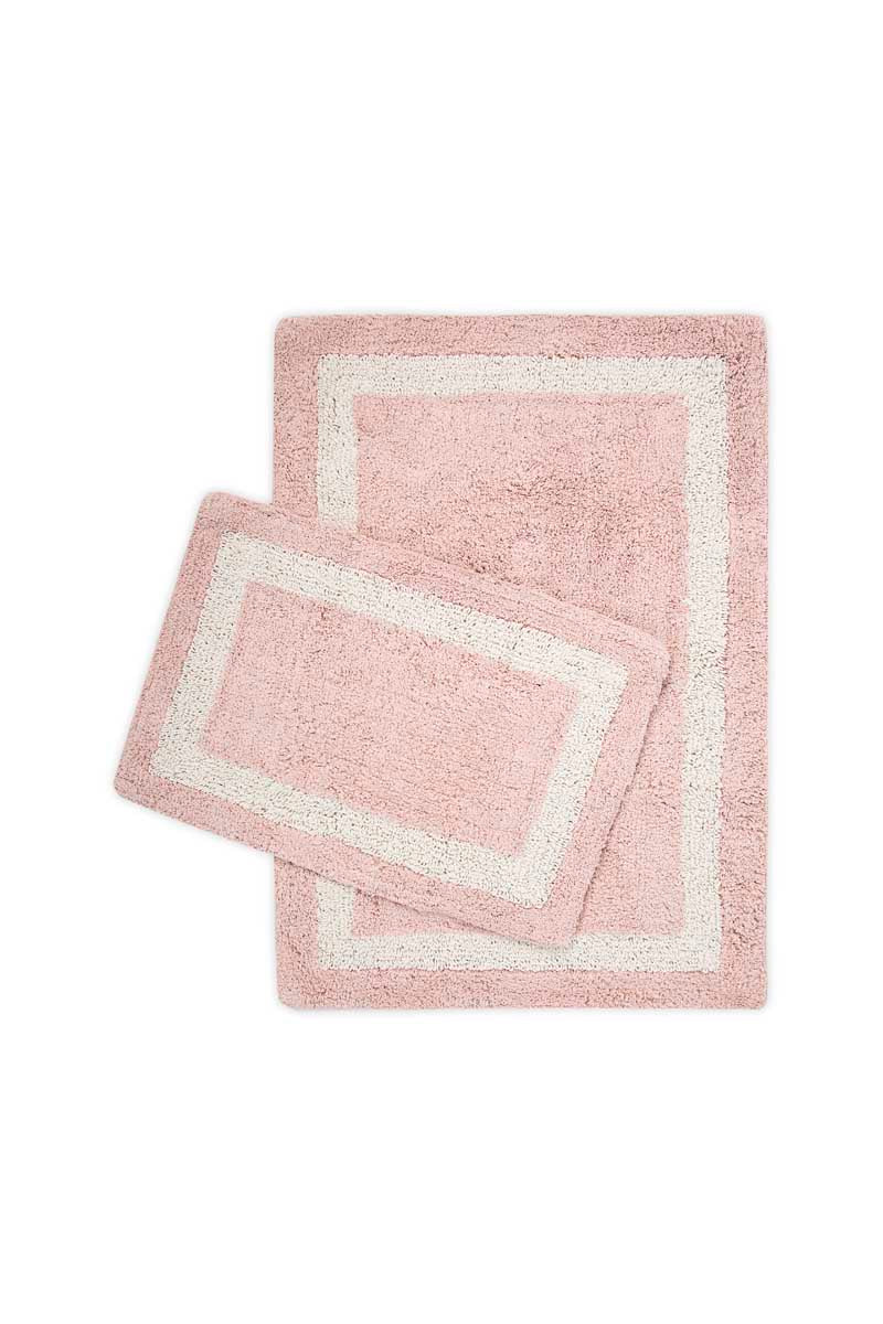 Liberte 2’li Takım Banyo Paspası %100 Pamuk 40x60 + 60x90 Pembe