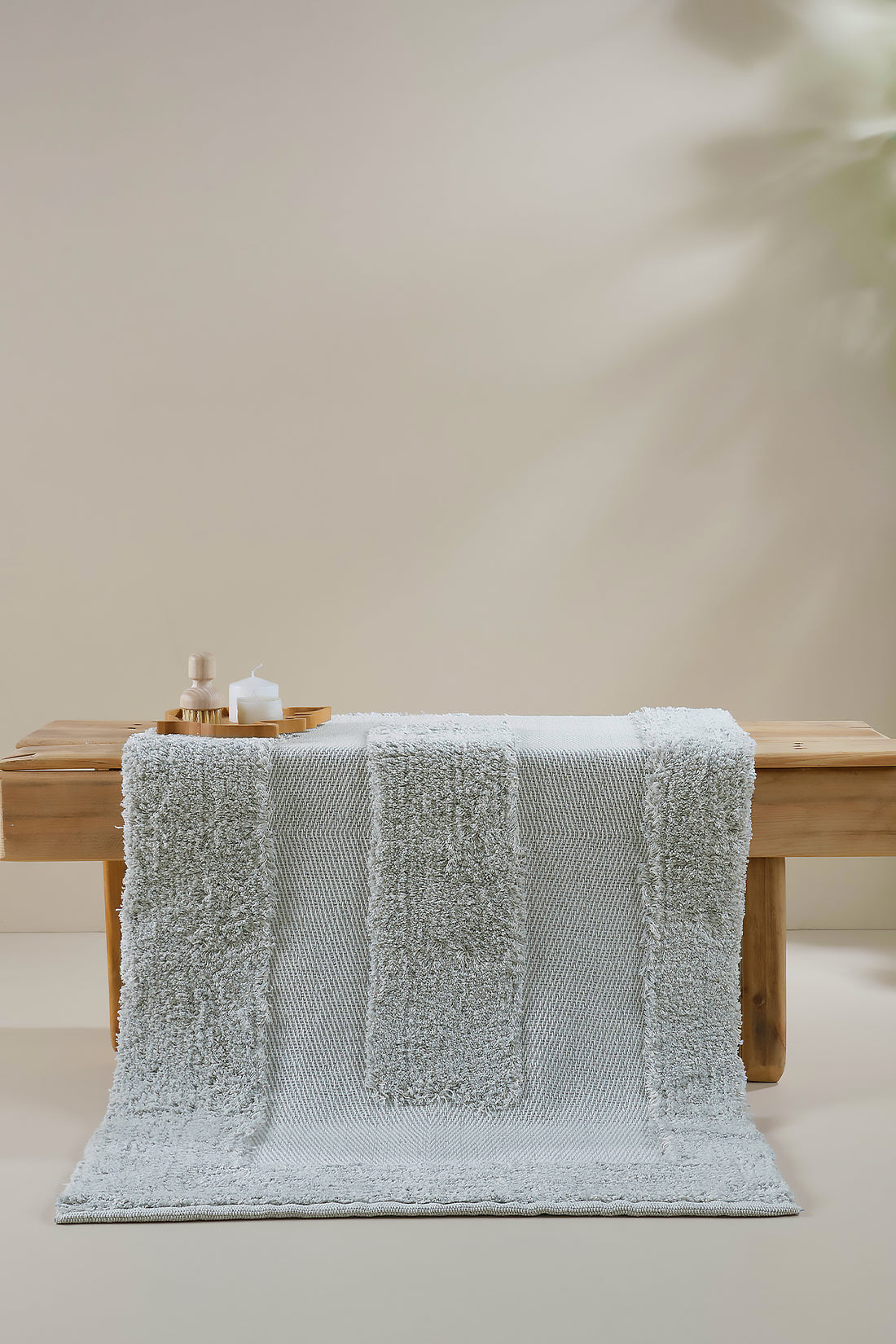 Vivian Single Bath Mat 100% Cotton 70x110 Blue