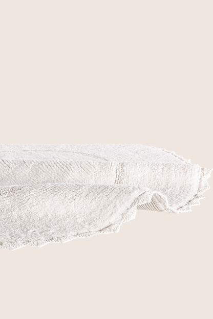 Cathy Yuvarlak Banyo Paspası %100 Pamuk 100x100 Ekru