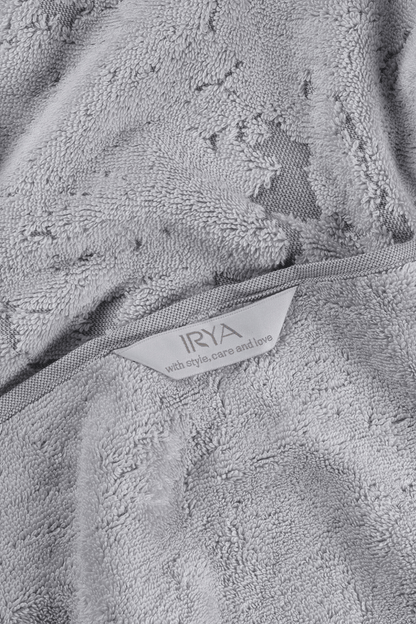 Marble %100 Pamuk Jakarlı El Havlusu 50x90 cm Gri