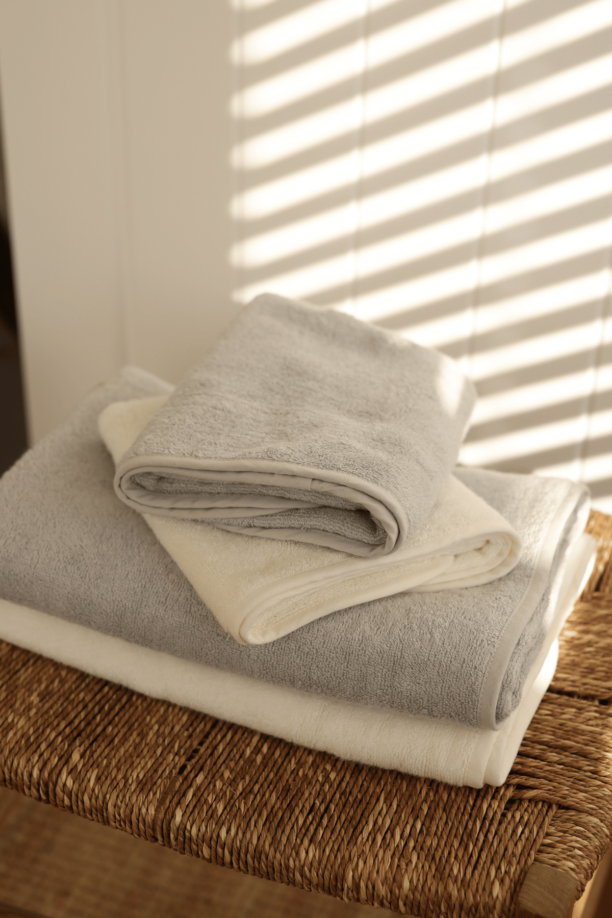 Sedef Bambu Banyo Havlusu 70x140 cm Ekru