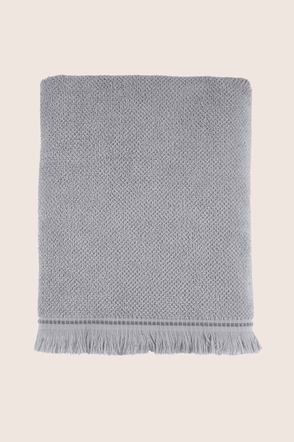 Travertine%100 Pamuk Banyo Havlusu 70x140 Gri