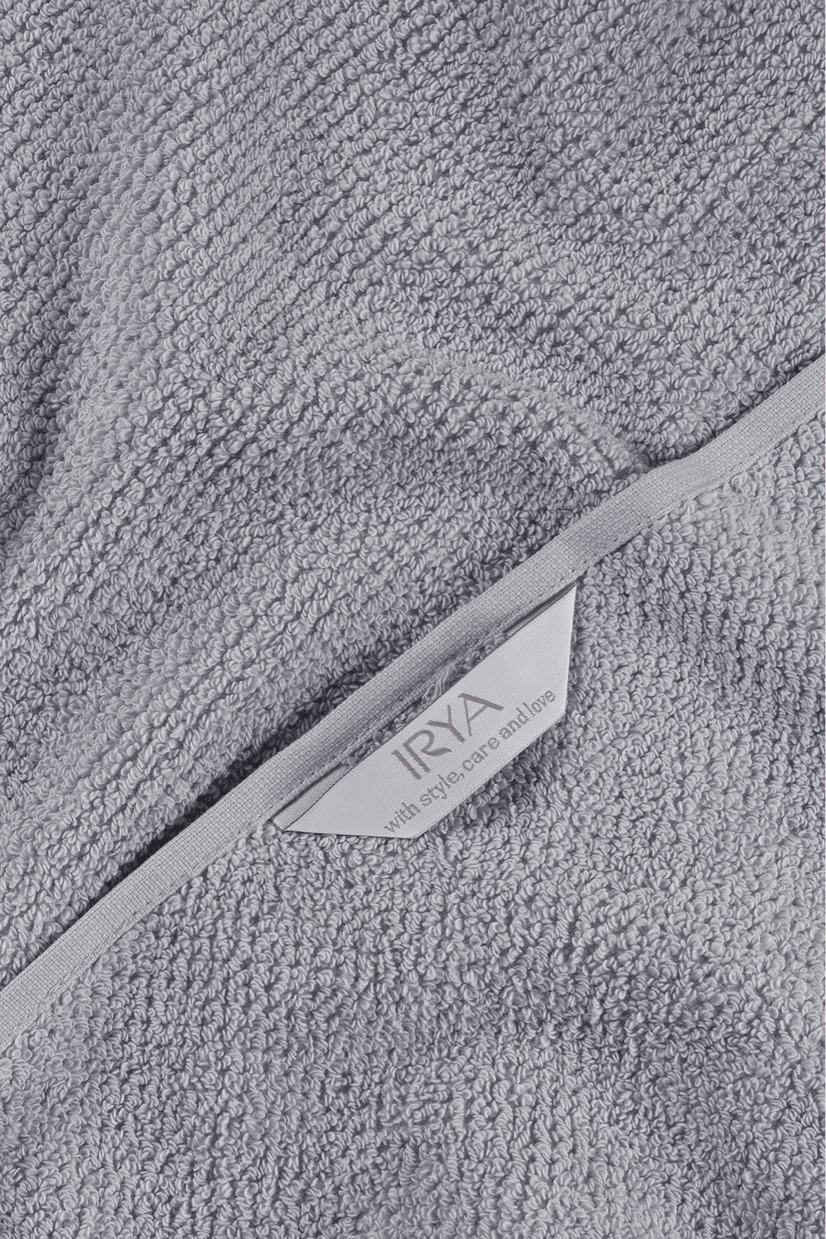 Travertine %100 Pamuk Yüz Havlusu 50x90 Gri