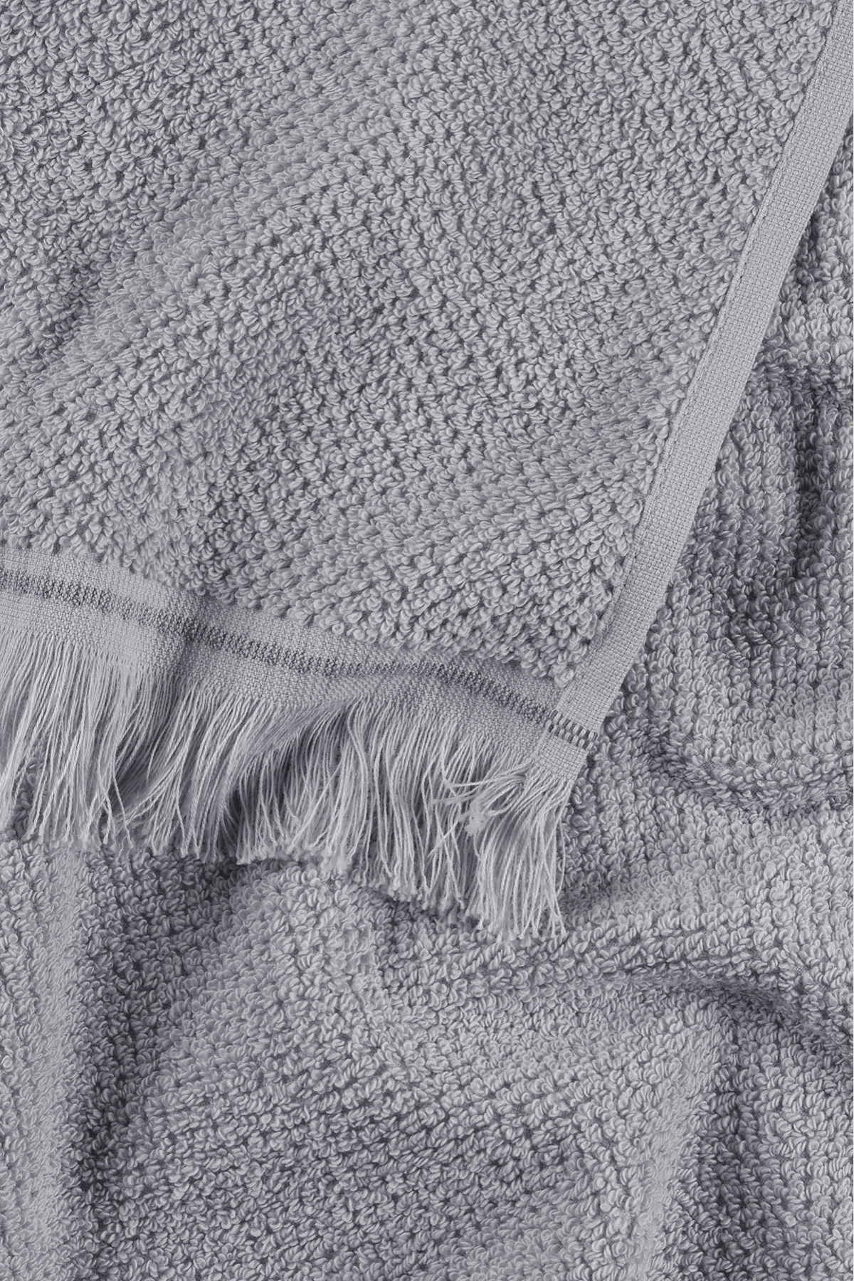 Travertine %100 Pamuk Yüz Havlusu 50x90 Gri