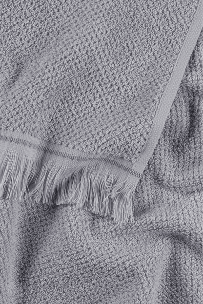 Travertine %100 Pamuk Yüz Havlusu 50x90 Gri