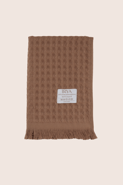 Aura Waffle Havlu Kahve 50X100