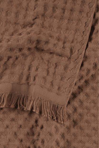 Aura Waffle Havlu Kahve 70x140