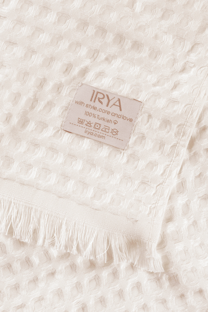 Aura Waffle Havlu Ekru 50X100