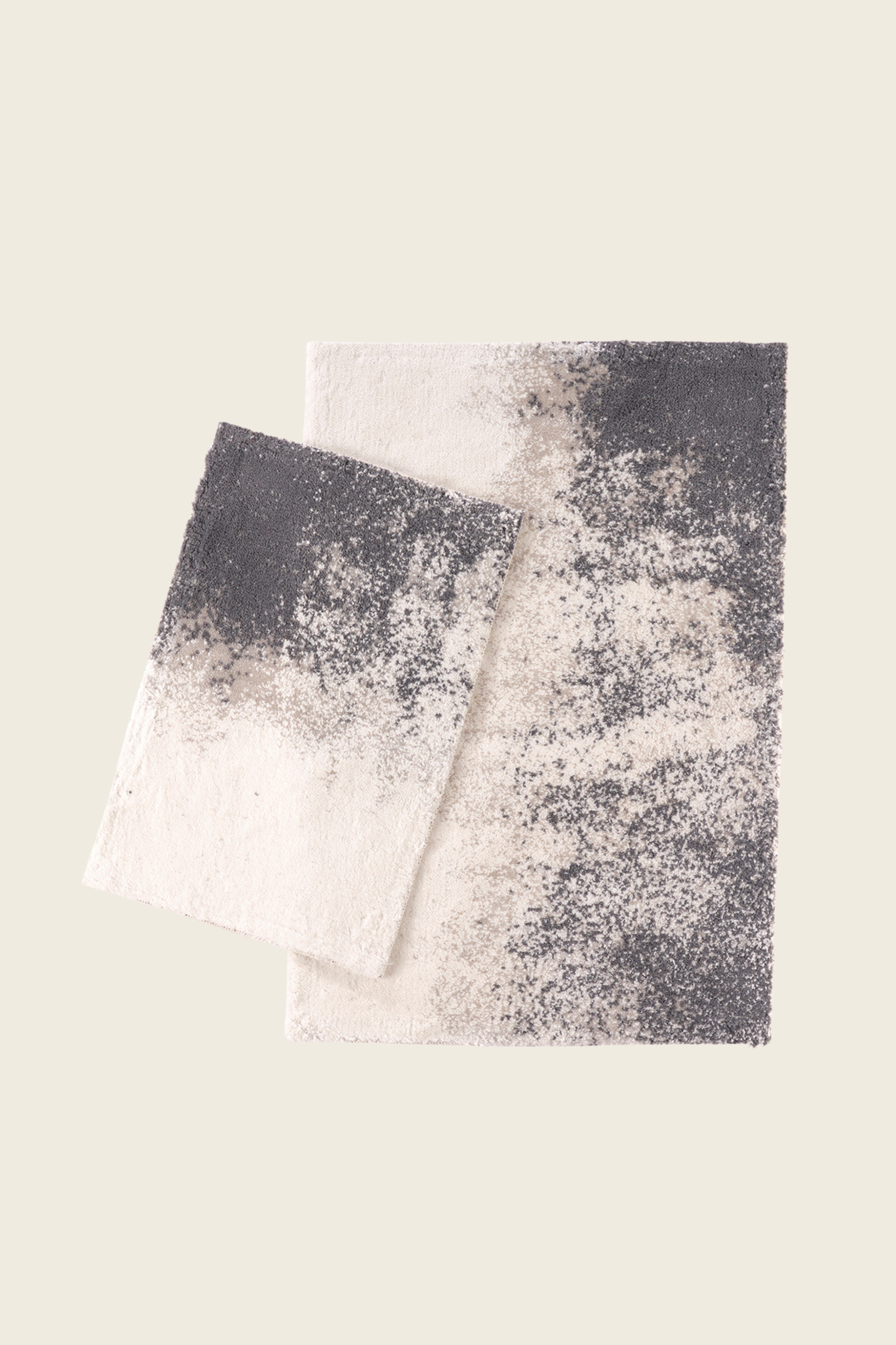 Nera 2'li Banyo Paspası 40x60+60x90 Koyu Gri