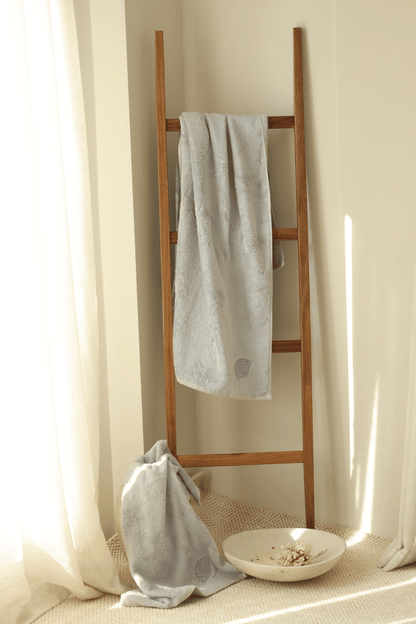Sedef Bambu Biyeli El Havlusu 50x90 cm Gri