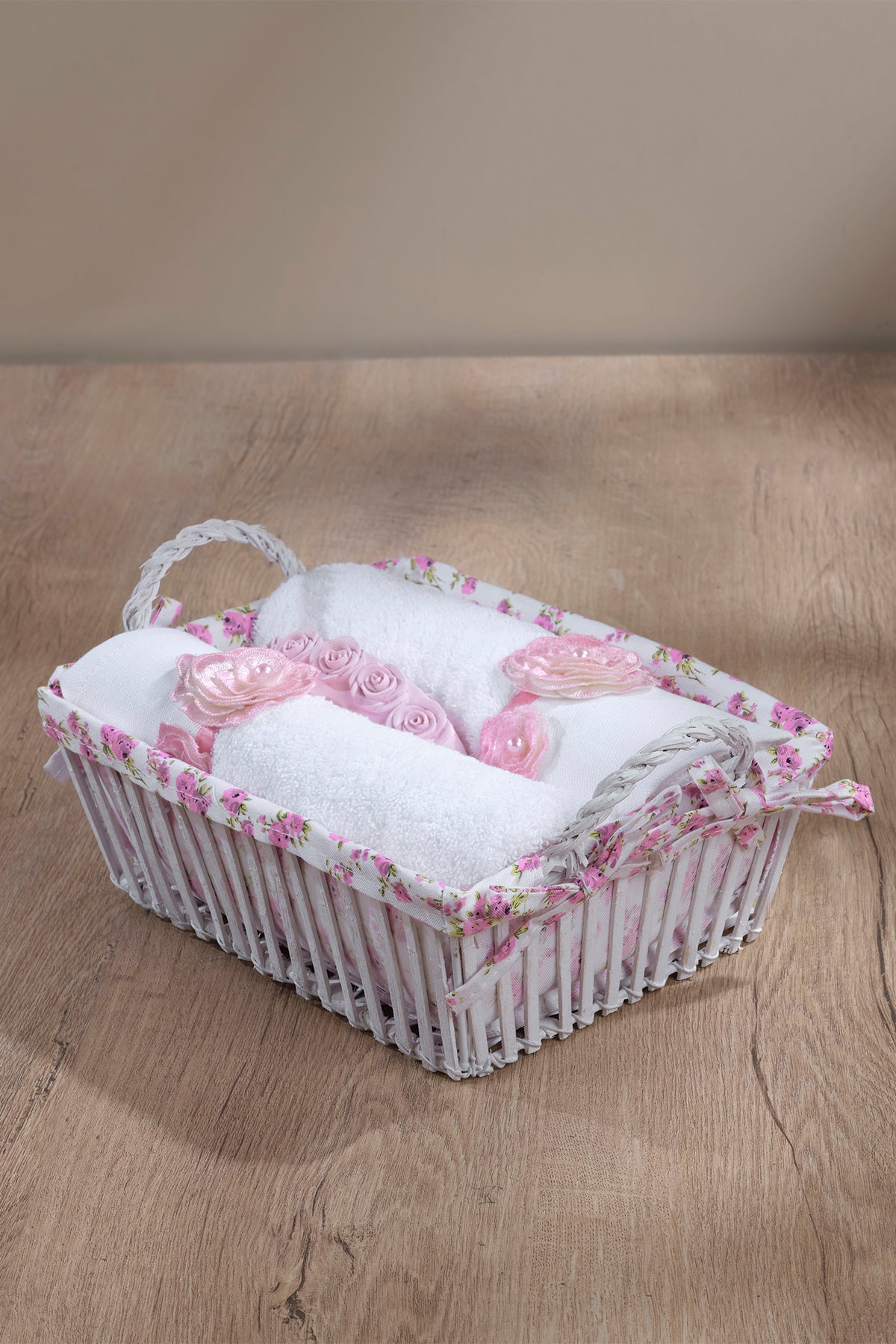 Basket Set of 3 Pink