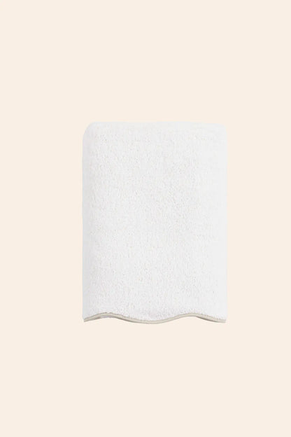 Scallop %100 Pamuk Havlu Seti Ecru+Desert Sand