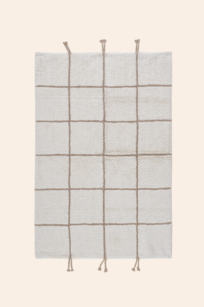 Elani Tekli %100 Pamuk Banyo Paspası 100x150 Cm Bej