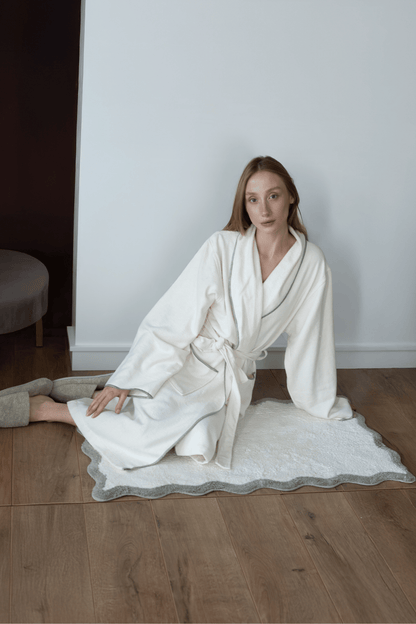 Scallop Tekli Banyo Paspası Bambu 60x100 Yeşil