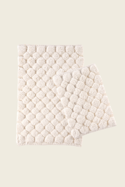 Mellow  2’li Takım Banyo Paspası %100 Pamuk 40x60 + 60x90 Ekru