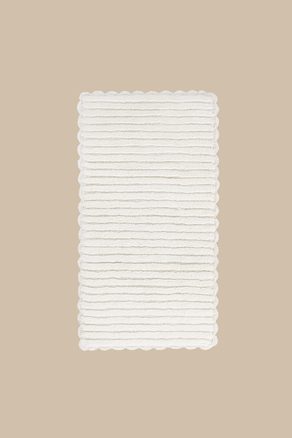 Arora Tekli %100 Pamuk Banyo Paspası 70x130 Cm Milk Ekru