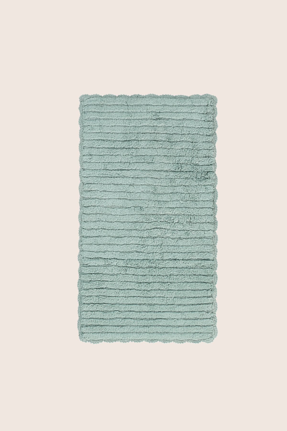 Arora Tekli %100 Pamuk Banyo Paspası 70x130 Cm Pudra Mavi
