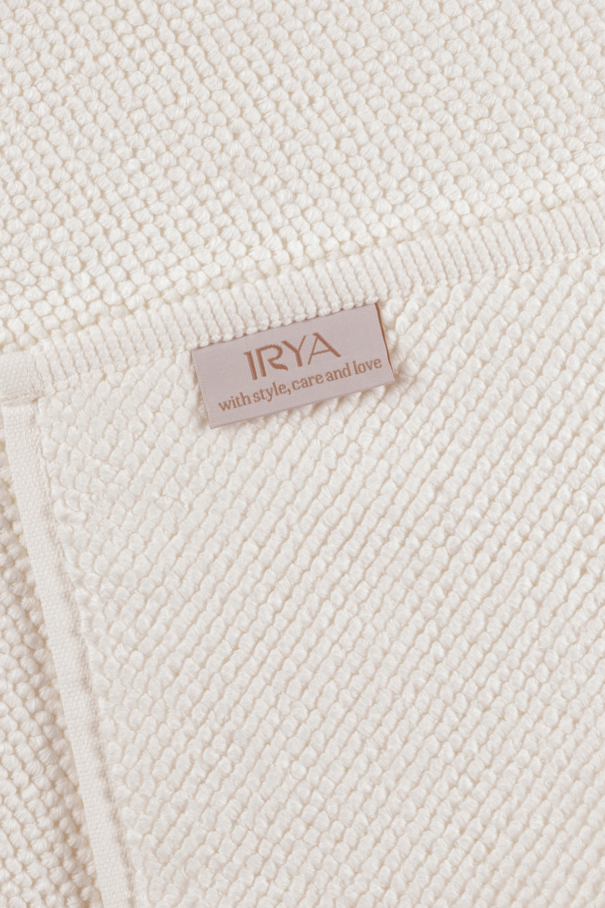 Velluna Tekli Havlu Banyo Paspası 50x80 cm Ekru