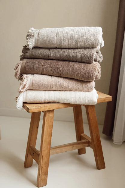 Fiona 100% Cotton Towel 50x90 cm Milk
