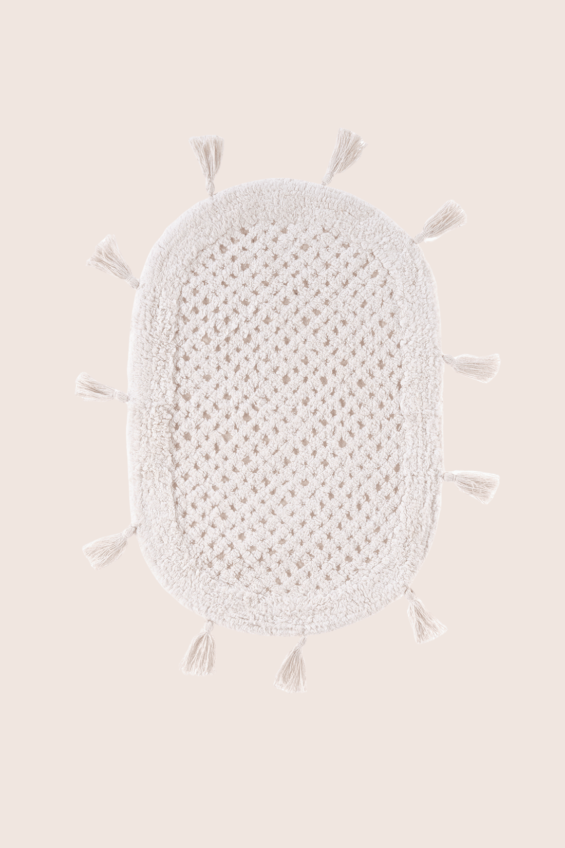 Lampetie | Elora Tekli Banyo Paspası  40x60 Ekru