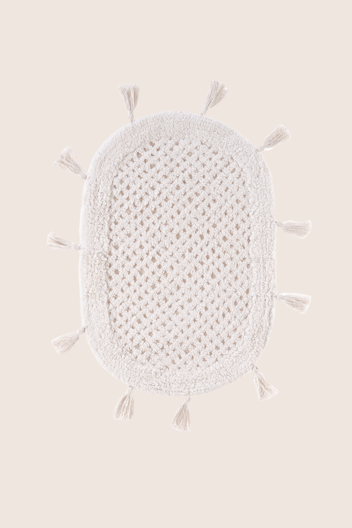 Lampetie | Elora Tekli Banyo Paspası  40x60 Ekru