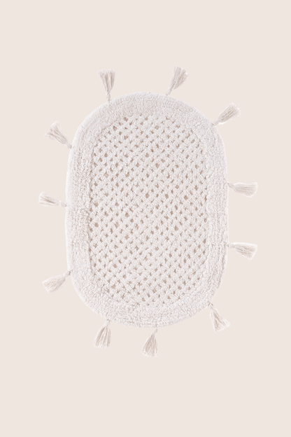 Lampetie | Elora Tekli Banyo Paspası  40x60 Ekru