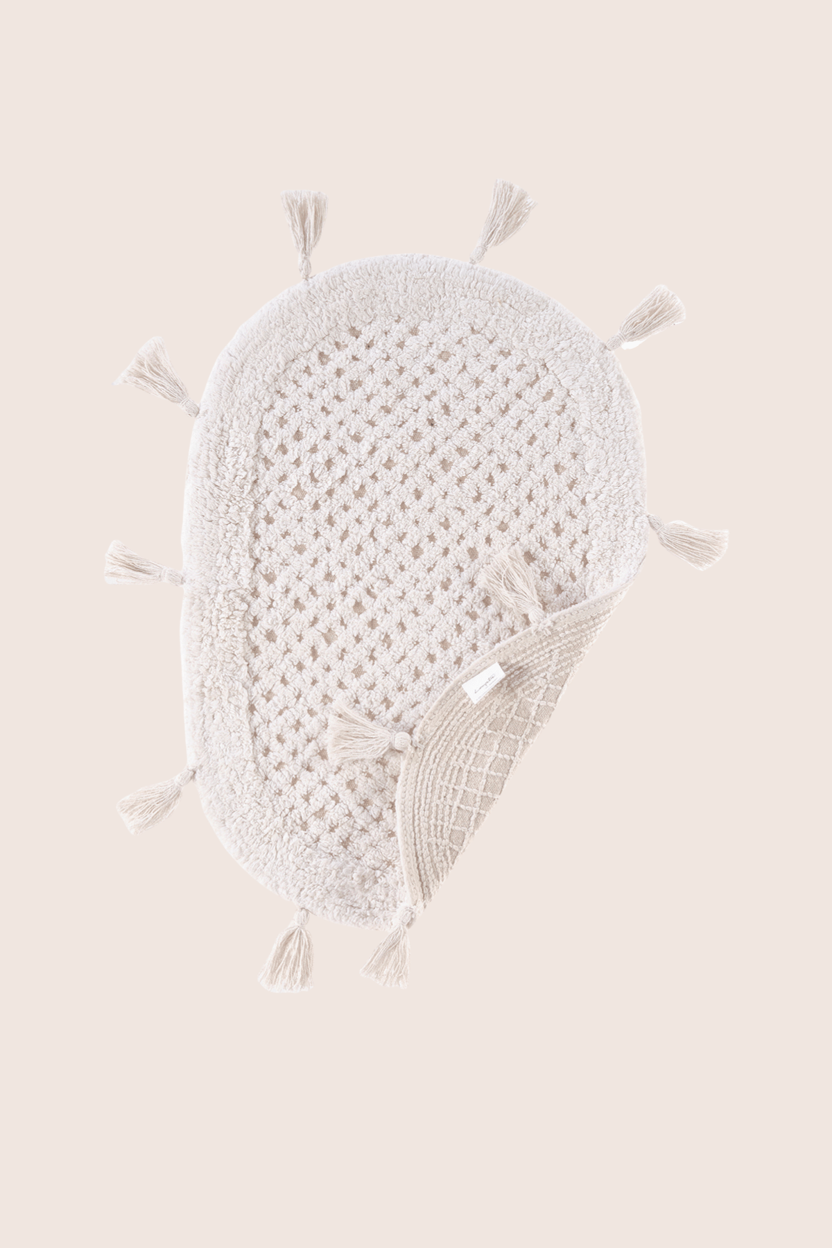 Lampetie | Elora Tekli Banyo Paspası  40x60 Ekru