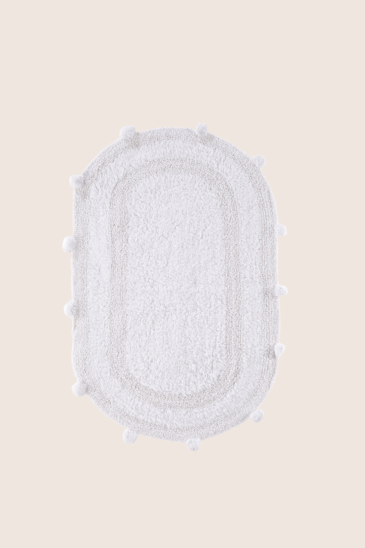 Lampetie | Eris Tekli Banyo Paspası 50x80 Beyaz