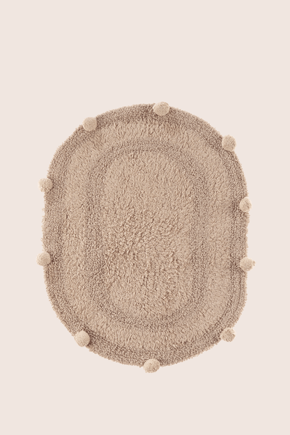 Lampetie | Eris Tekli Banyo Paspası  45x60 Kahverengi