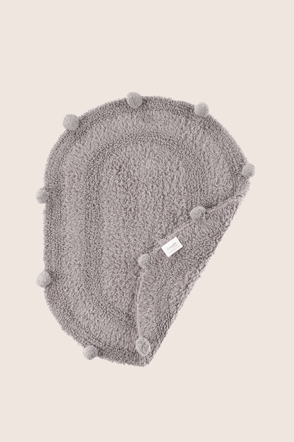 Lampetie | Eris Tekli Banyo Paspası  45x60 Gri