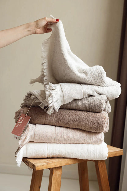 Fiona 100% Cotton Towel 50x90 cm Milk
