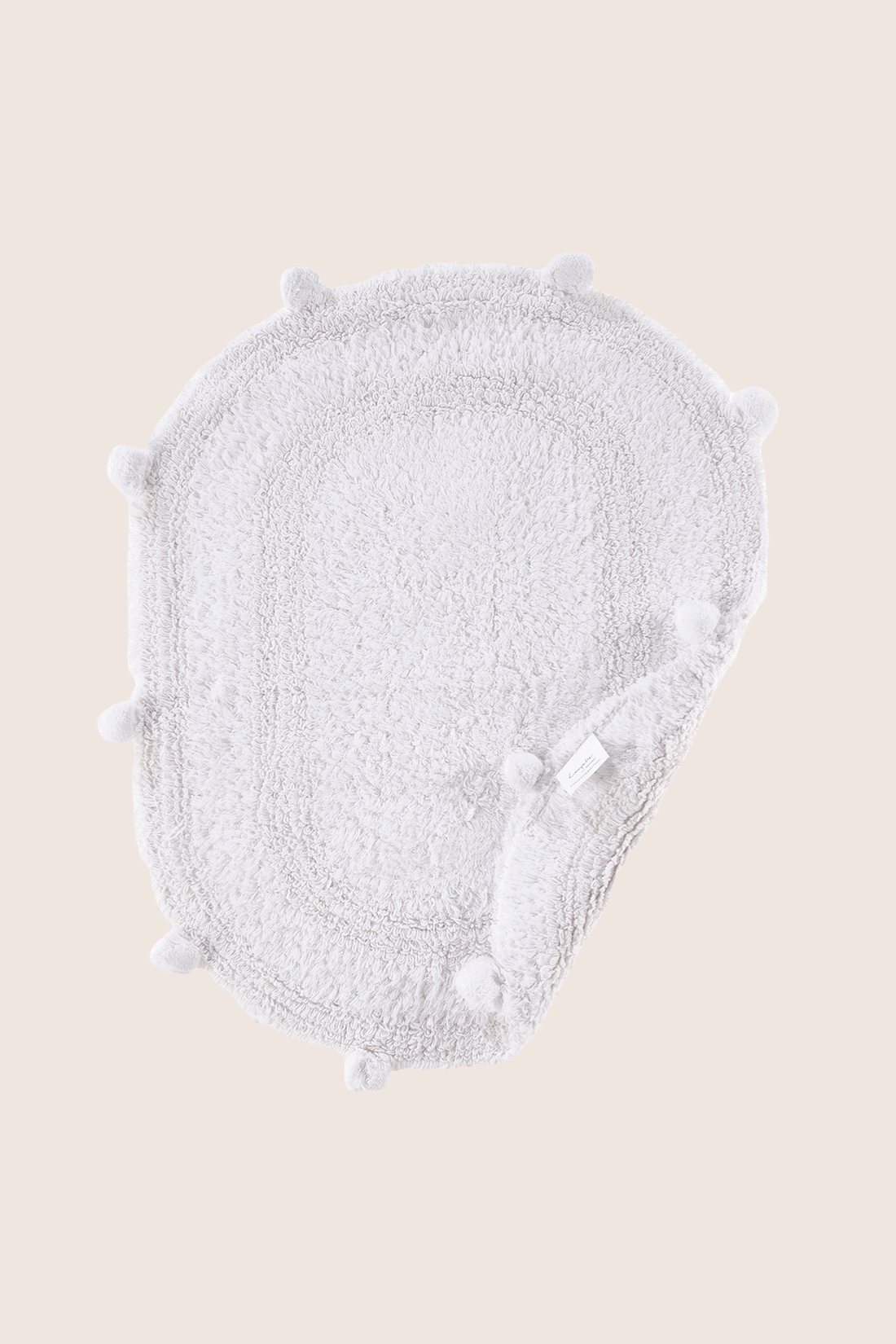 Lampetie | Eris Tekli Banyo Paspası  45x60 Beyaz