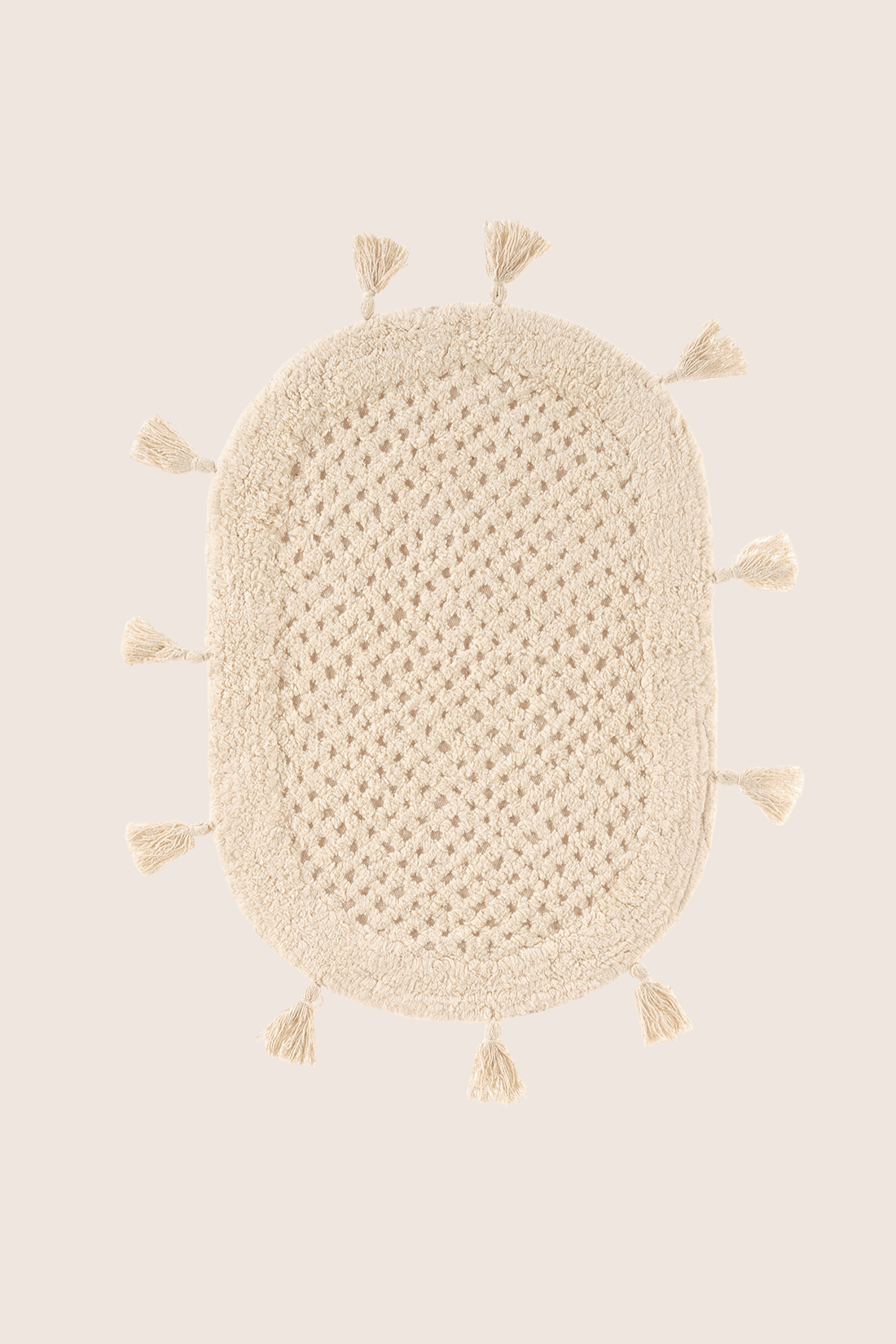 Lampetie | Elora Tekli Banyo Paspası  40x60 Bej