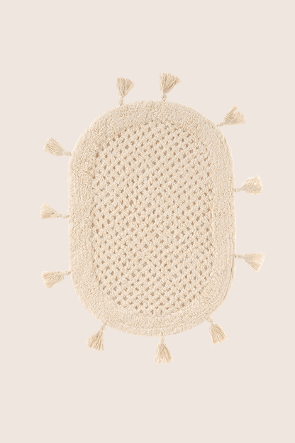 Lampetie | Elora Tekli Banyo Paspası  40x60 Bej