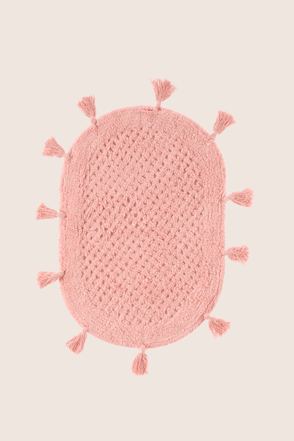 Lampetie | Elora Tekli Banyo Paspası  40x60 Pembe