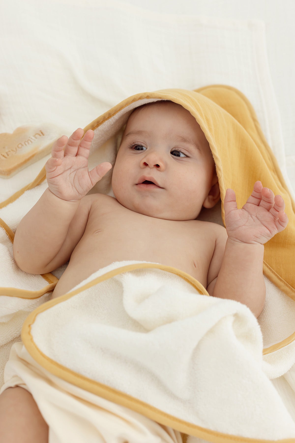 Joy of Colors Organic Cotton Muslin Baby Swaddle Mustard 75x75