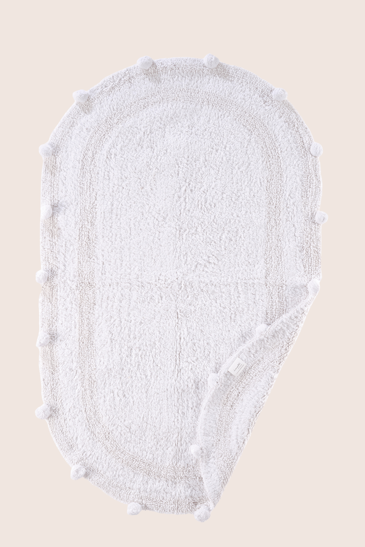 Lampetie | Eris Tekli Banyo Paspası 70x120 Beyaz