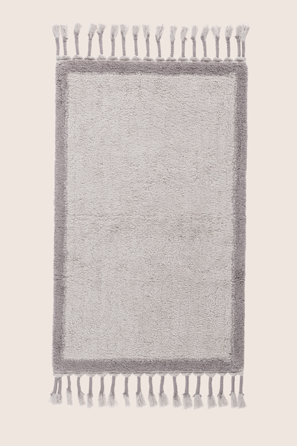 Root Tekli Banyo Paspası Bambu 60x100 cm Koyu Gri